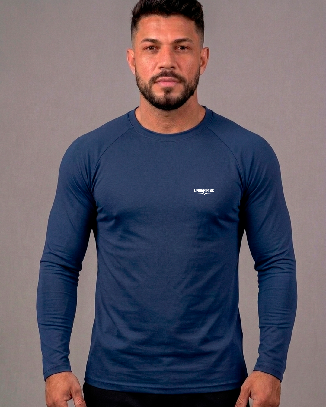 Camiseta Under Risk Performance UV50+ Manga Longa – Poliamida Premium